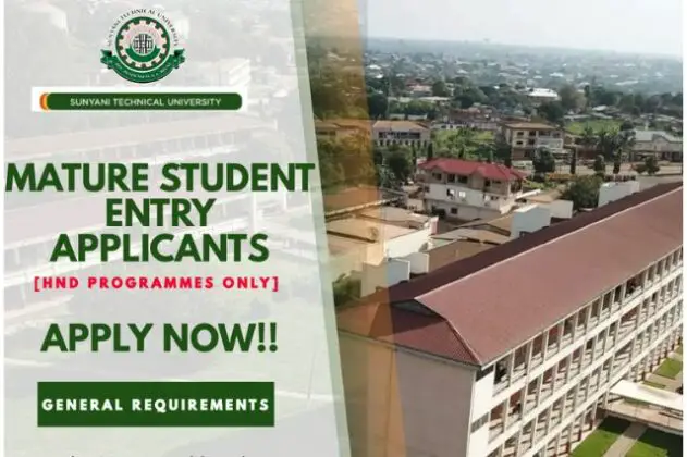 STU Mature Applicant Admissions 2024 Explore The Best Of West Africa   STU Mature Applicant Admissions 2024 631x420 