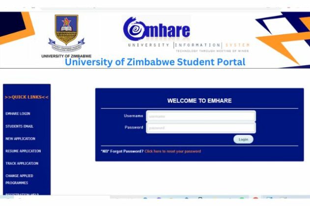 University of Zimbabwe, UZ Student Portal Login: www.emhare.uz.ac.zw ...